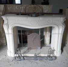 Fireplace Carved In A White Limestone