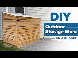 Diy Outdoor Storage Shed On A Budget