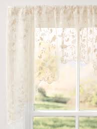 A wide variety of kitchen window curtains options are available to you, such as material, use, and feature. Swags Or Valance Ivory Knit Lace Bird Motif Kitchen Window Curtain Tiers Window Treatments Hardware Garden Curtains