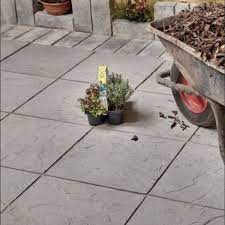 Silver White Grey Paving Slabs