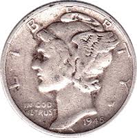 1945 S Mercury Dime Value Cointrackers