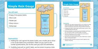 On your piece of paper, make a note of the date and the amount of rain. Simple Rain Gauge Craft Instructions Teacher Made