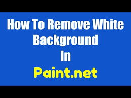 Remove White Background In Paint Net
