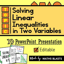 Solving Linear Inequalities In Two