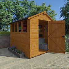 tiger shiplap apex shed wooden