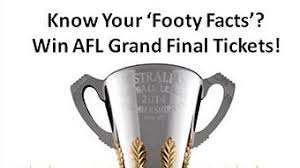1 what year did aussie rules become known as australian football league (afl)?. 774 S Footy Facts Trivia Your Chance To Win 2 X Tickets To The 2014 Afl Grand Final Abc None Australian Broadcasting Corporation