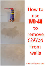 remove crayon from walls