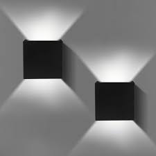 Cube Led Wall Lights Modern Up Down