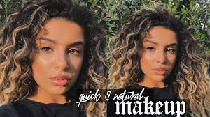 natural makeup curly hair