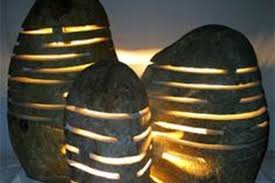 Natural Stone Garden Light Boxes Lamp