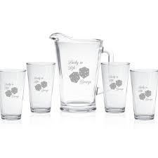 Custom Engraved Beer Pitcher With 4