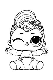 flower lol baby coloring page