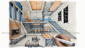 how to draw interior perspective you