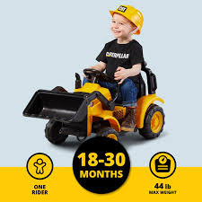 kid trax cat frontloader ride on toy 6