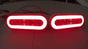 Led Warehouse Led Truck Trailer 6 Oval Red 24 Diode Stop