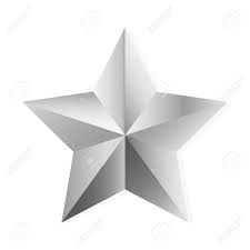 銀の星。ベクトル、白い背景で隔離されたオブジェクトのイラスト素材・ベクター Image 33931455