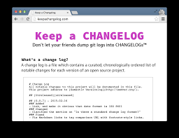 keep a changelog project aims to