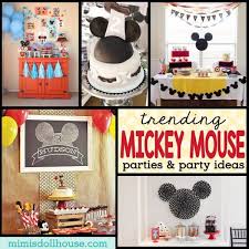 trending mickey mouse birthday parties