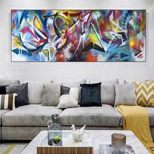 Learn about art history in order to understand the present and ponder the future of art. Large Size Graffiti Street Art Abstract Canvas Oil Painting Poster And Prints Wall Art Home Goods Wall Decor No Frame Picture Painting Calligraphy Aliexpress