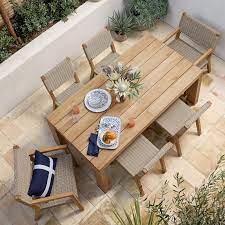 Keep drinks & lounge necessities handy with a patio coffee table or end table near your favorite seat. Larnaca Teak Extendable Outdoor Dining Table Williams Sonoma