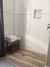 Wood Look Ceramic Tile Floor White