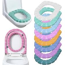 8 Pieces Toilet Seat Cover Washable For