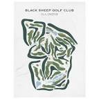 Printed golf course artwork of Illinois-Black Sheep Golf Club ...