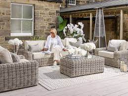 rattan garden furniture set goodhomes