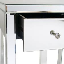 Argente mirrored two drawer bedside table. Modern And Contemporary Small 1 Drawer Mirrored Nightstand Bedside Table Walmart Com Walmart Com