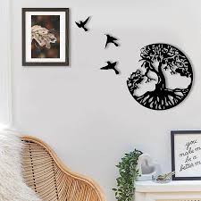 Metal Wall Art Tree Of Life With Birds