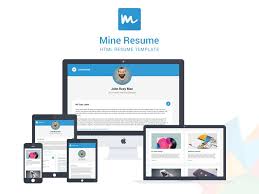 Web designers best apply with an online application. Mine Html Resume Template Creative Illustrator Templates Creative Market