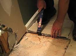 how to remove a tile floor