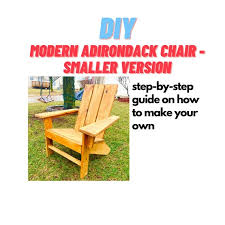 Modern Adirondack Chair Plans Diy Patio