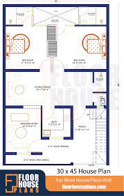 30 X 45 House Plan 2bhk With Car Parking