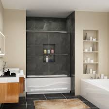 Semi Frameless Sliding Tub Shower Door