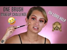 one brush makeup challenge you