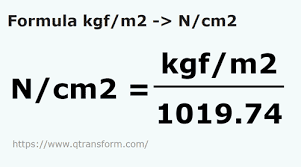 kilograms force square meter to newtons