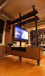 Rotating Media Cabinet Tv Stand Room