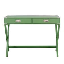 wood accent caign writing desk