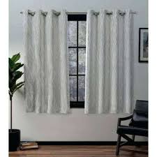 Grey Window Curtains L Woven Blackout Grommet Top Curtain