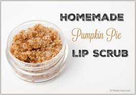 homemade lip scrub pumpkin pie lip