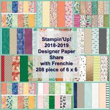 Stampinup 2018 2019 Designer Paper Share Reservation