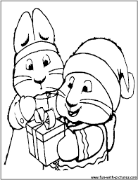 The rainbow and the fairy coloring page stock illustration. Max And Ruby Coloring Pages Christmas