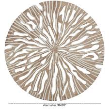 Intricately Carved Starburst Wall Decor