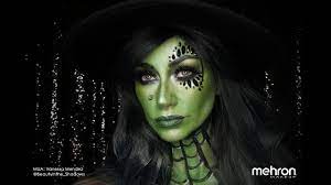 green witch halloween makeup tutorial