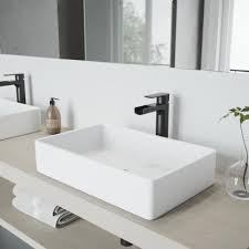 It is designed with the perfect height for vessel sinks and is beautiful to look at. Modern Vessel Sink Faucets Bathroom Sink Faucets The Home Depot