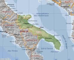 Sei province che abbracciano un territorio di quasi 500 km che contiene 4 milioni di persone. Puglia Cartina Geografica Il Meglio Di Puglia