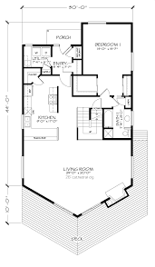 House Plan 57438 Narrow Lot Style