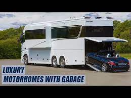 luxury motorhomes with built in garages