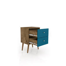 Nightstands are an essential element in any bedroom. Liberty Mid Century Modern Black Nightstand 2 0 With 2 Extension Drawers Overstock 21558560